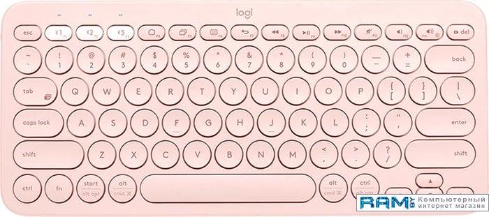 Клавиатура Logitech Multi-Device K380 Bluetooth (розовый) - фото 1 - id-p204790502