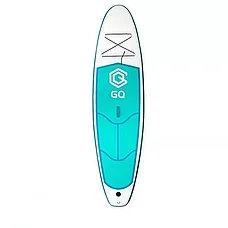 Прокат Доска SUP Board надувная (Сап Борд) GQ290 (белый/зеленый) 9'5 (290см), фото 3