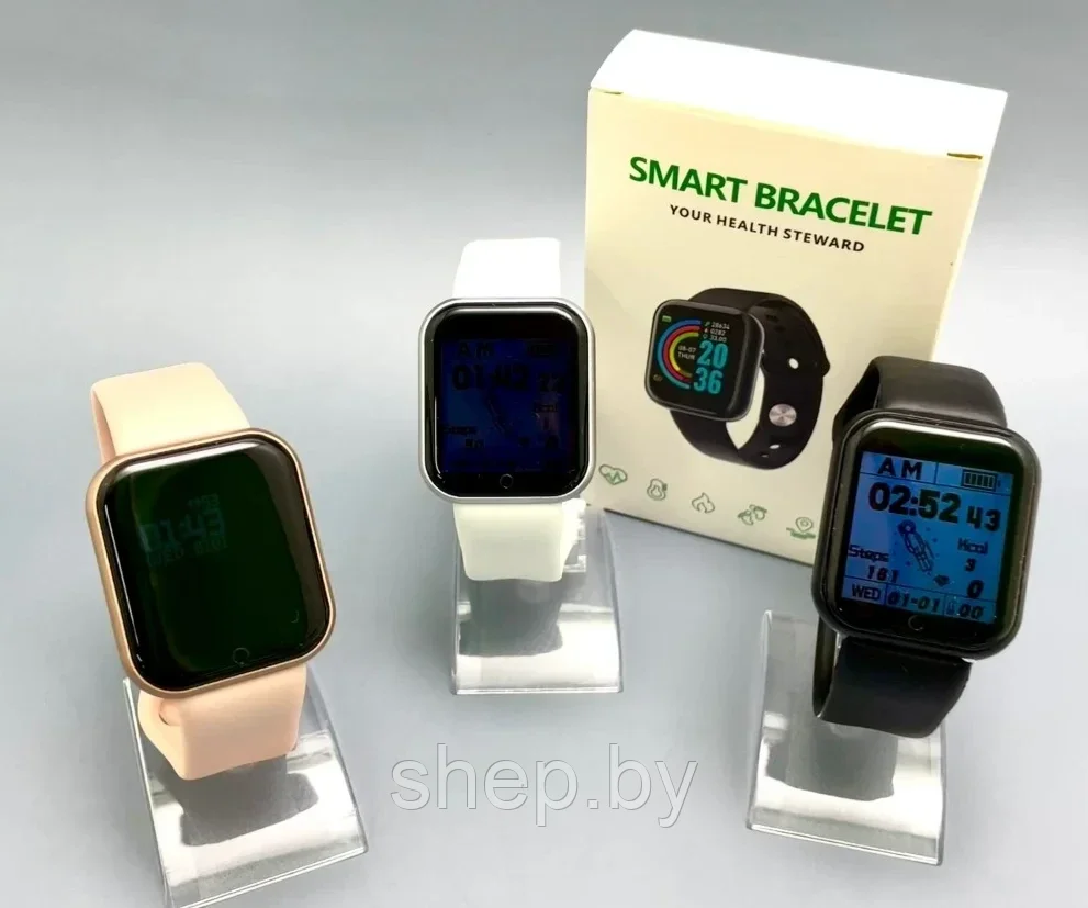 Умные часы Smart Bracelet Health Steward цвет : черный, белый, оранжевый, розовый - фото 9 - id-p204792182