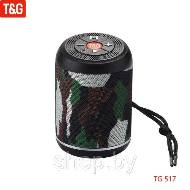Bluetooth колонка T&G TG-517 Цвет: черный, красный, синий, хаки, голубой, серый - фото 10 - id-p204792479