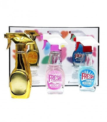 Женский подарочный набор парфюмерии Moschino Fresh 3x30 ml (Lux Europe)