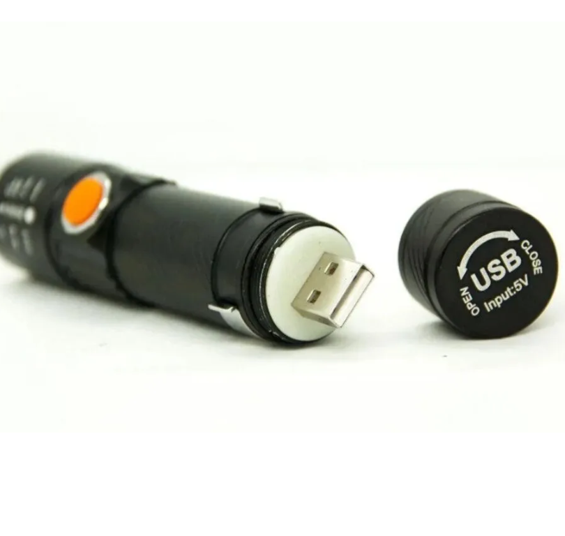 Светодиодный фонарь YYC-616-T6 с встроенным литиевым аккумулятором / USB-зарядка, ZOOM увеличение свечения / 3 - фото 7 - id-p204795343