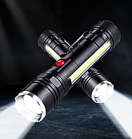 Светодиодный фонарь NSY YM - T6 - 26 с магнитным держателем / Аккумулятор + USB-зарядка / 4 режима свечения