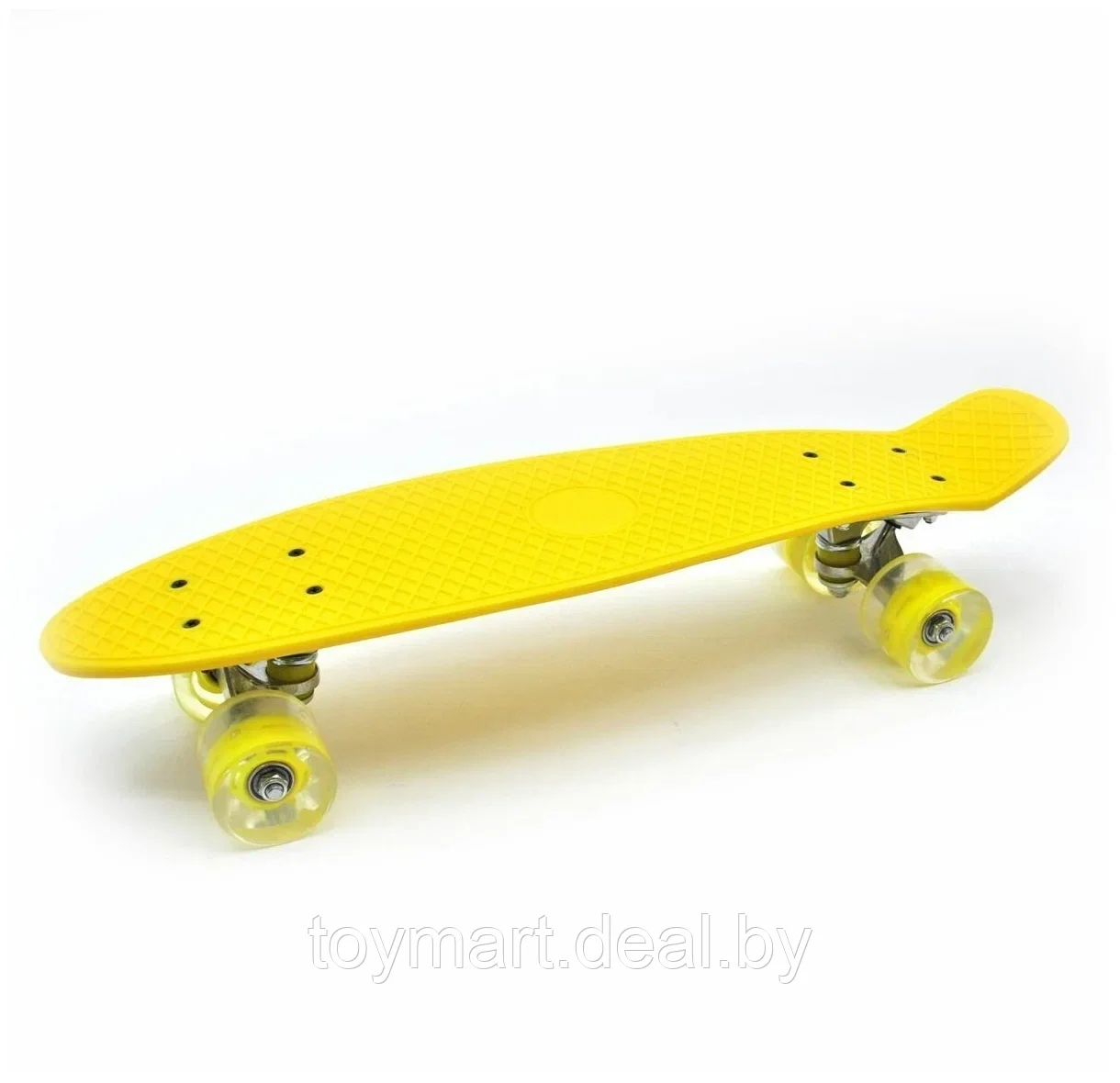 Скейтборд (пенни борд) желтый - Zippy Board, светящиеся колёса, 120/3mi - фото 5 - id-p150611955