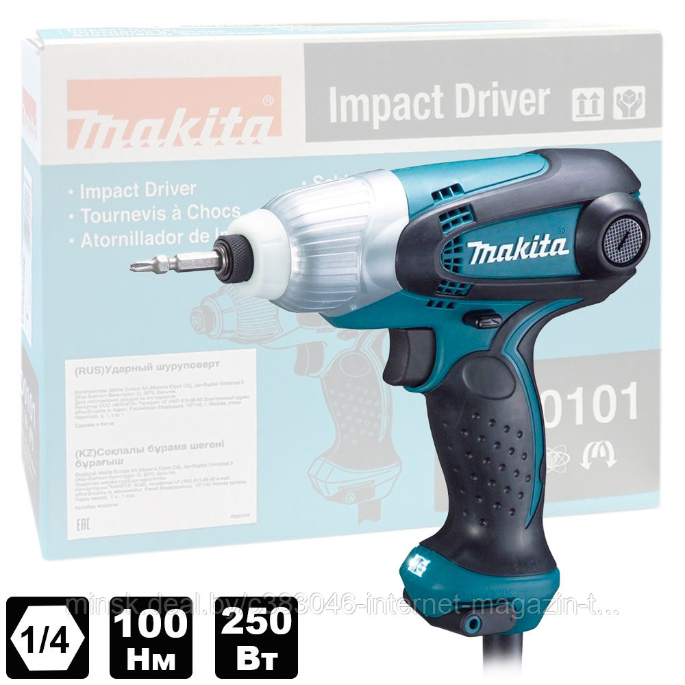 Шуруповерт ударный сетевой TD0101F (TD 0101 F) MAKITA - фото 1 - id-p60676527