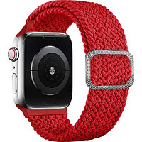 Нейлоновый плетеный ремешок Rumi Wick для Apple Watch 38mm, 40mm, 41mm Красный