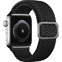 Нейлоновый плетеный ремешок Rumi Wick для Apple Watch 38mm, 40mm, 41mm Черный