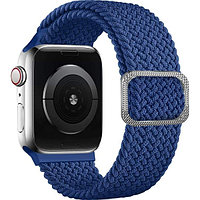Нейлоновый плетеный ремешок Rumi Wick для Apple Watch 42mm, 44mm, 45mm Темно-синий
