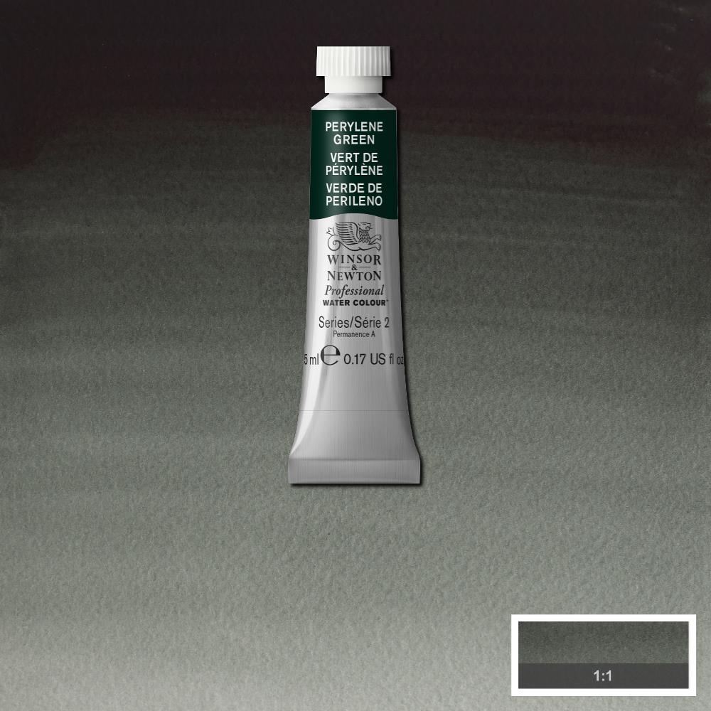 Акварельная краска Winsor&Newton Professional 5 мл № 460 Perylene Green, фото 1