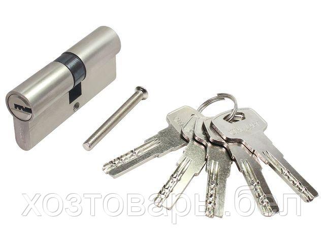 Цилиндровый механизм 70 (35х35) ключ/ключ (никель) Стандарт - фото 1 - id-p204803047