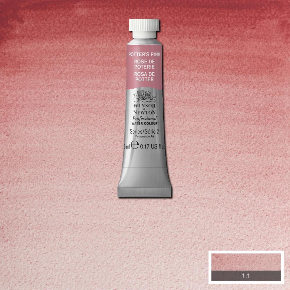 Акварельная краска Winsor&Newton Professional 5 мл № 537 Potters Pink, фото 1