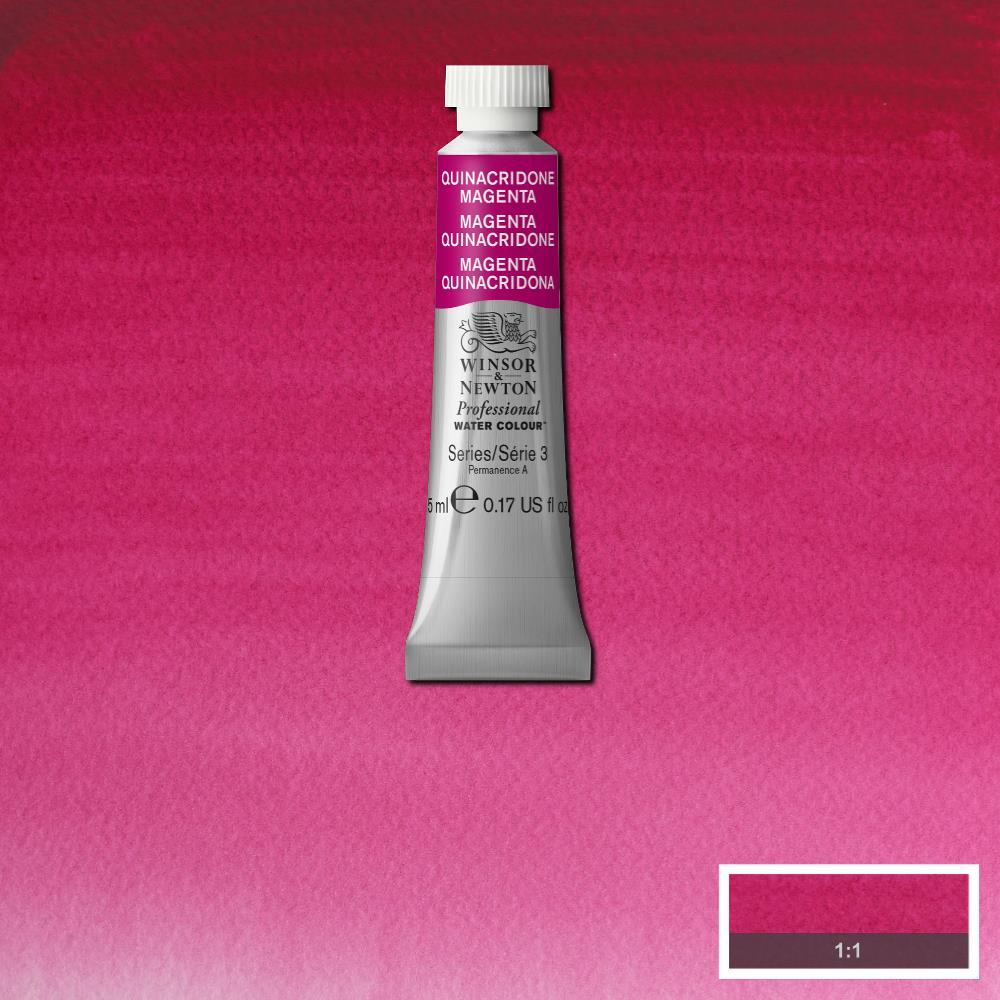 Акварельная краска Winsor&Newton Professional 5 мл № 545 Quinacridone Magenta - фото 1 - id-p204803209