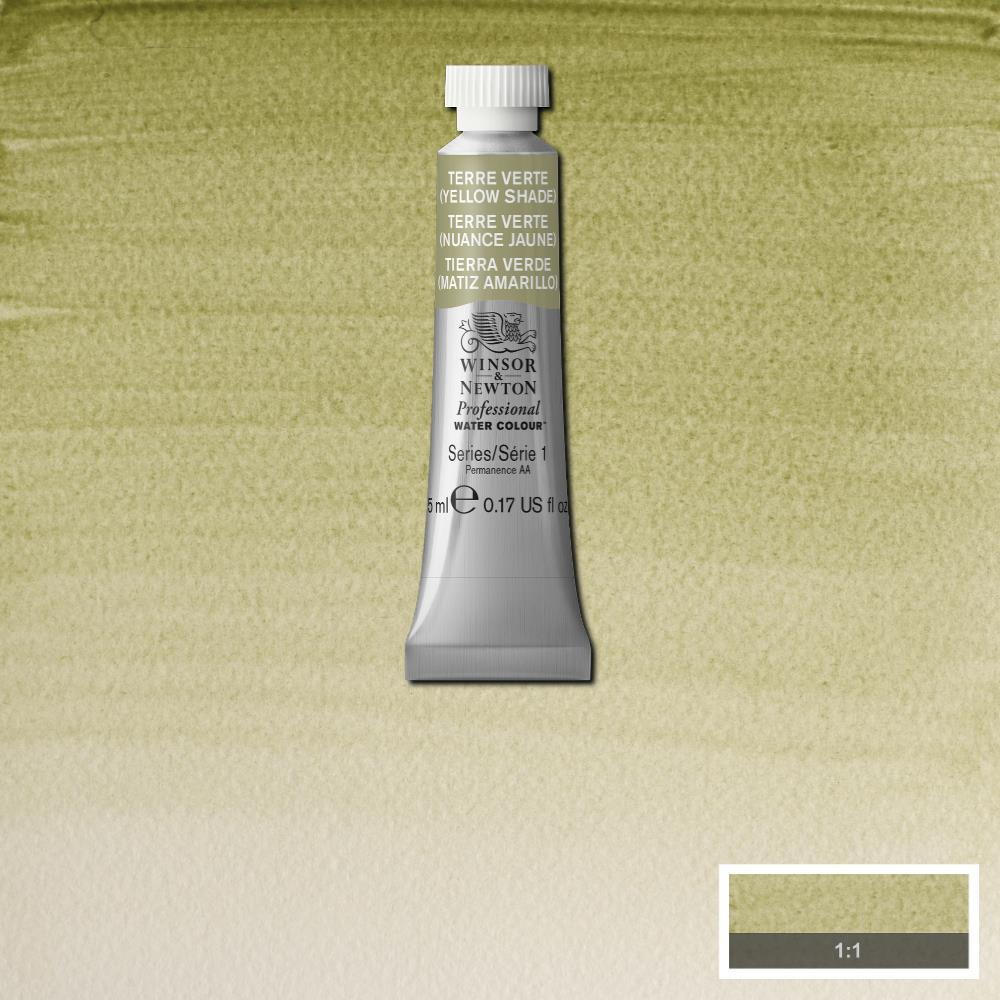 Акварельная краска Winsor&Newton Professional 5 мл № 638 Terre Verte (Yellow shade) - фото 1 - id-p204803221