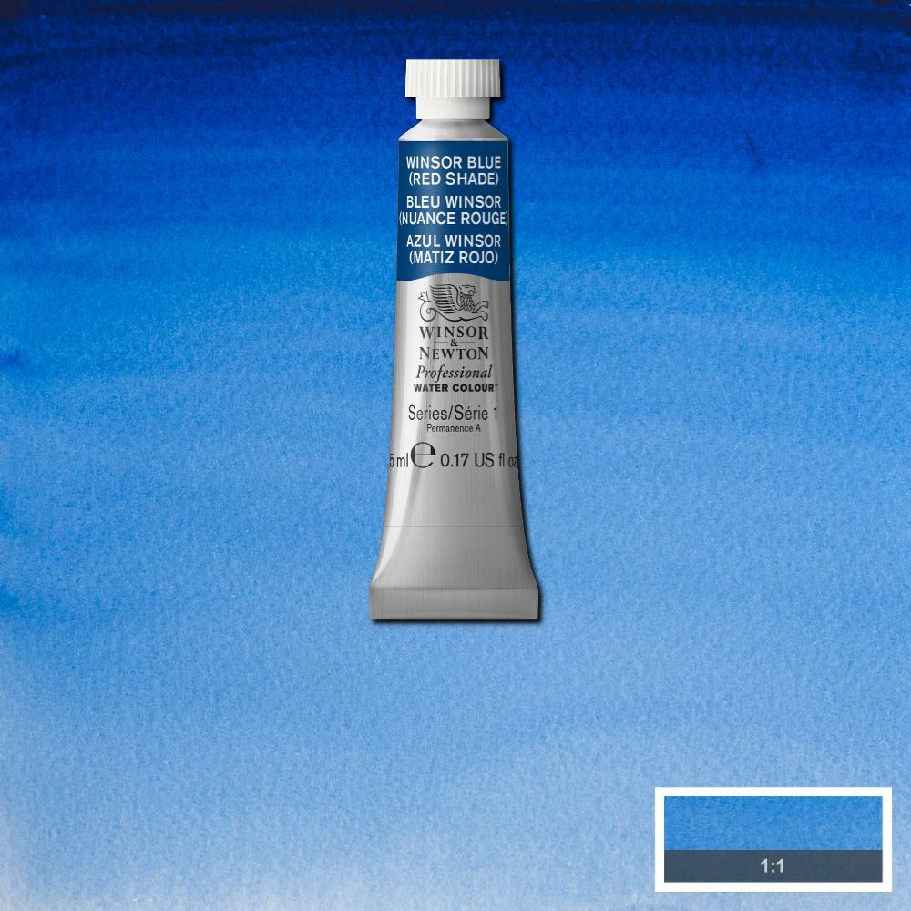 Акварельная краска Winsor&Newton Professional 5 мл № 709 Winsor Blue (Red shade), фото 1