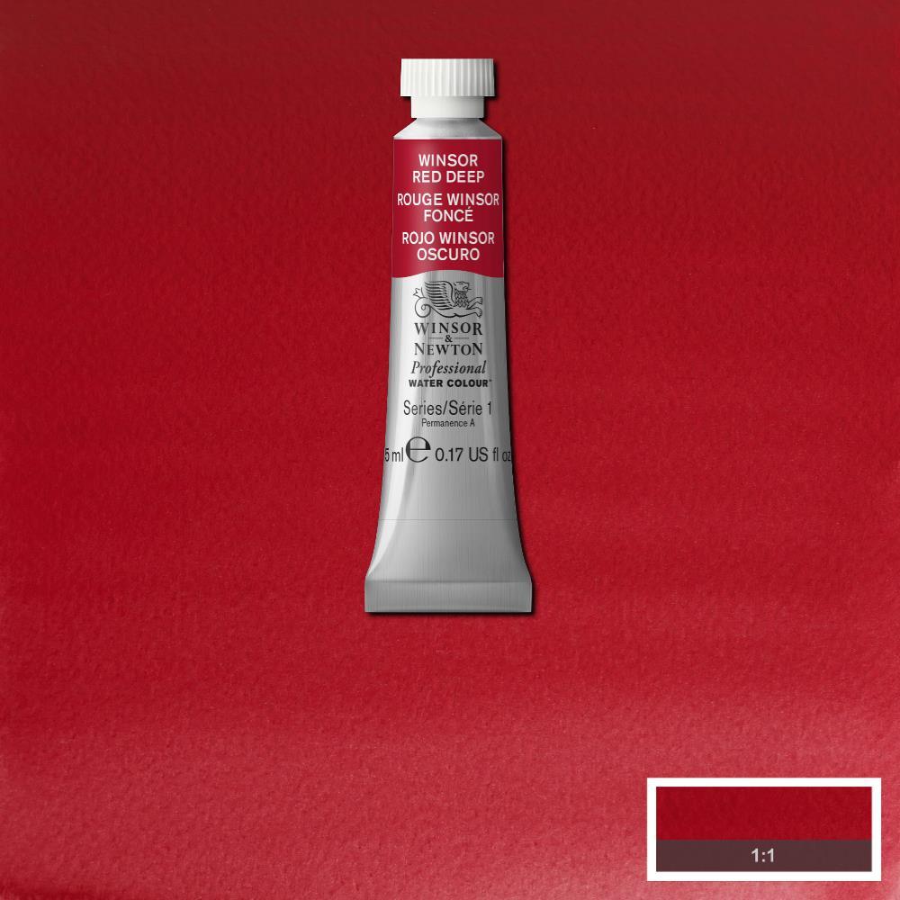 Акварельная краска Winsor&Newton Professional 5 мл № 725 Winsor Red Deep - фото 1 - id-p204803731