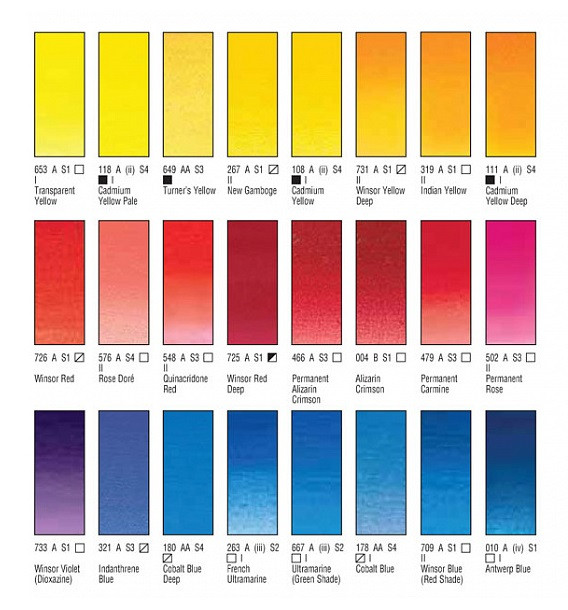 Акварельная краска Winsor&Newton Professional 5 мл № 311 Cobalt Violet - фото 3 - id-p204803742