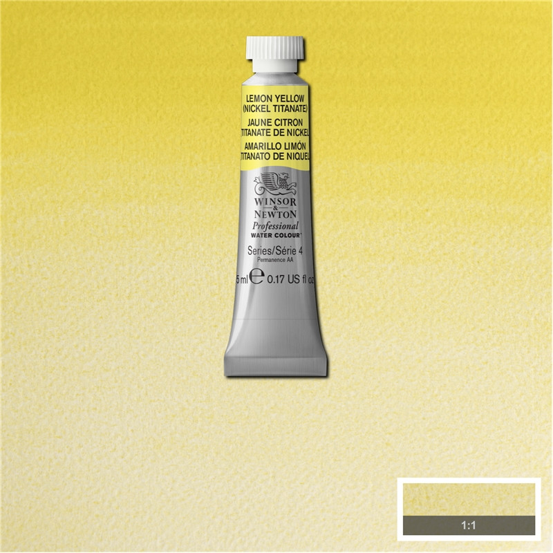 Акварельная краска Winsor&Newton Professional 5 мл № 320 Lemon Yellow (Nickel Titanium)