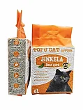Наполнитель кошачий  тофу , из соевых волокон Jinkela Tofu Natural с активированным углём  6 л., фото 2
