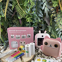 Детский фотоаппарат с моментальной печатью Print Camera M2 Kids Instant (мгновенная черно-белая термопечать)