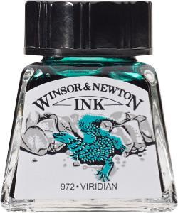 Чернила Winsor&Newton DRAWING INK 14 мл VIRIDIAN - фото 1 - id-p204804262