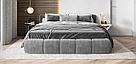 BOSS DREAM Кровать+ПМ 160*200 велюр MONOLIT Серый, фото 5