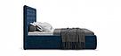 Кровать BOSS CLASSIC +ПМ 160*200 велюр MONOLIT Синий, фото 5