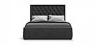 Кровать BOSS CLASSIC +ПМ 160*200 велюр MONOLIT Серый, фото 5