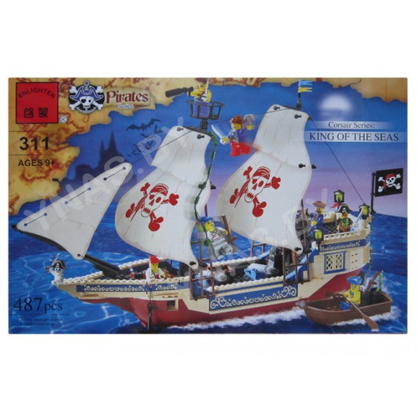 Детский конструктор брик BRICK арт. 311 "Короли морей" из серии Pirates (Пираты)