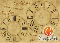 Декупажная карта "Tea time"