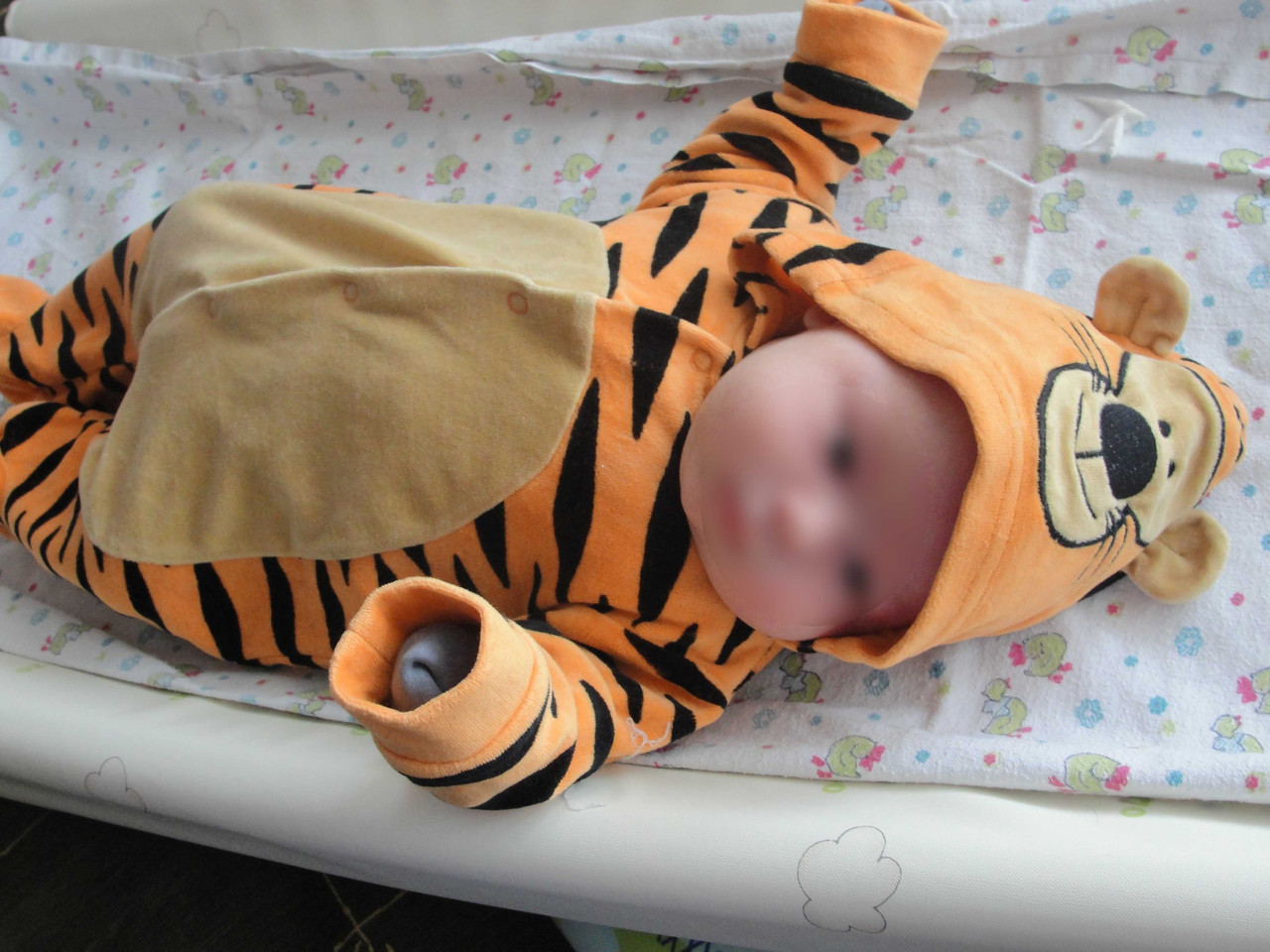 Костюм - слип Тигр на ребенка 0 - 3 месяцев