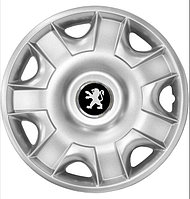 Колпаки на колеса SJS модель 301 / 15"+ комплект значков Peugeot