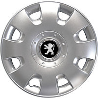 Колпаки на колеса SJS модель 304 / 15"+ комплект значков Peugeot