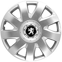 Колпаки на колеса SJS модель 311 / 15"+ комплект значков Peugeot