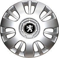 Колпаки на колеса SJS модель 312 / 15"+ комплект значков Peugeot