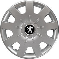 Колпаки на колеса SJS модель 314 / 15"+ комплект значков Peugeot