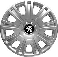 Колпаки на колеса SJS модель 319 / 15"+ комплект значков Peugeot