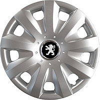 Колпаки на колеса SJS модель 321 / 15"+ комплект значков Peugeot