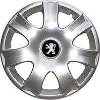 Колпаки на колеса SJS модель 326 / 15"+ комплект значков Peugeot