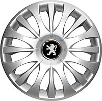 Колпаки на колеса SJS модель 329 / 15"+ комплект значков Peugeot