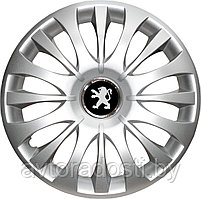 Колпаки на колеса SJS модель 329 / 15"+ комплект значков Peugeot