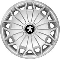 Колпаки на колеса SJS модель 338 / 15"+ комплект значков Peugeot