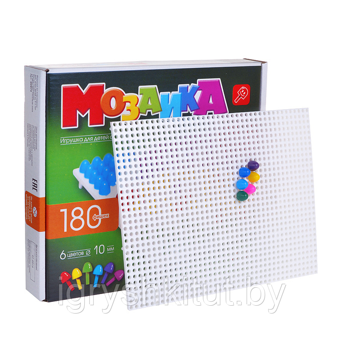 Мозаика для детей, 180 элементов - фото 1 - id-p205007927