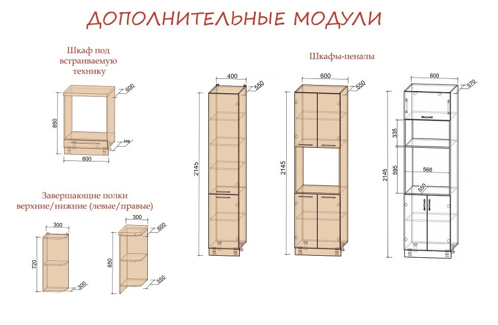 Кухня Мила Глосс 2.0м 50-25 Белый-Красный - фото 5 - id-p205015694