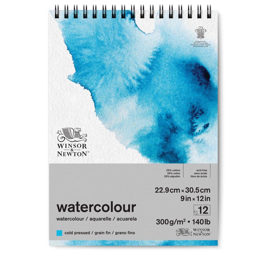 Бумага акварельная Winsor&Newton WATERCOLOUR PAD COLD 300 23X31 12 листов - фото 1 - id-p205015764