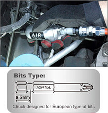 Пневмошуруповерт 1/4" 108Nm (KSAU0808) TOPTUL KSAU0808, фото 3