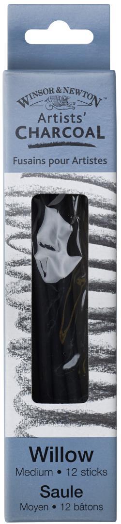 Уголь художественный Winsor&Newton Willow Charcoal Med Средний 12 штук - фото 1 - id-p205023994