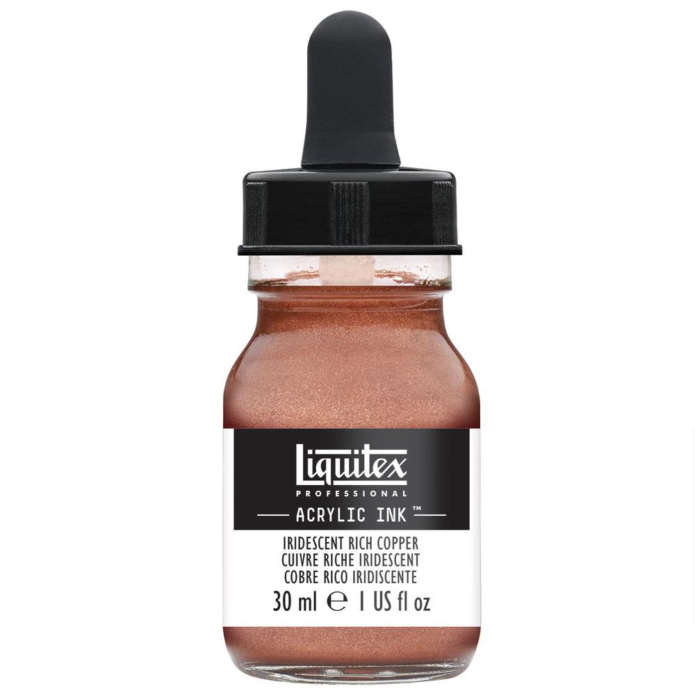 Чернила Liquitex Professional Ink 30 мл Iridescent Rich Copper - фото 1 - id-p205024049