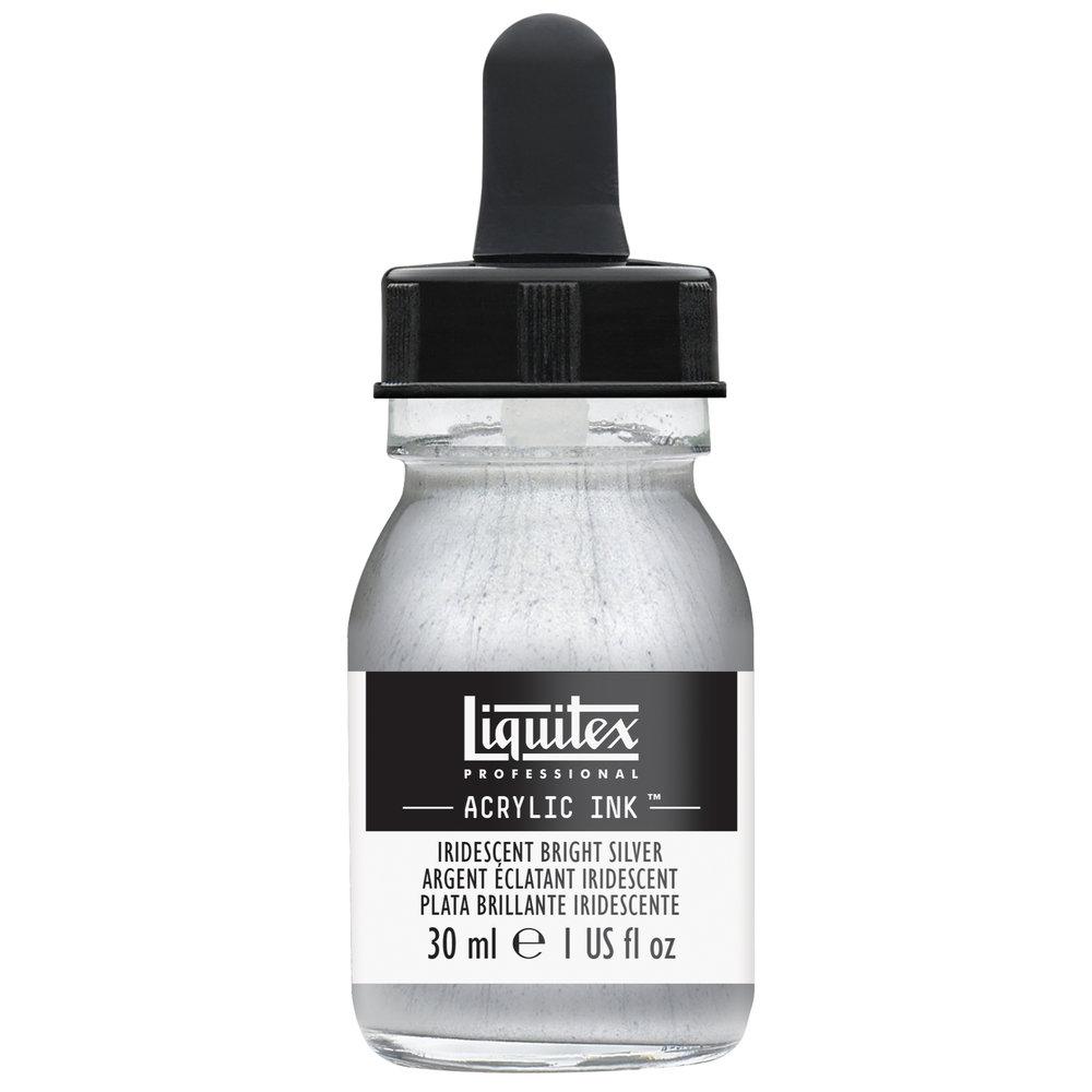 Чернила Liquitex Professional Ink 30 мл Iridescent Bright Silver - фото 1 - id-p205024053