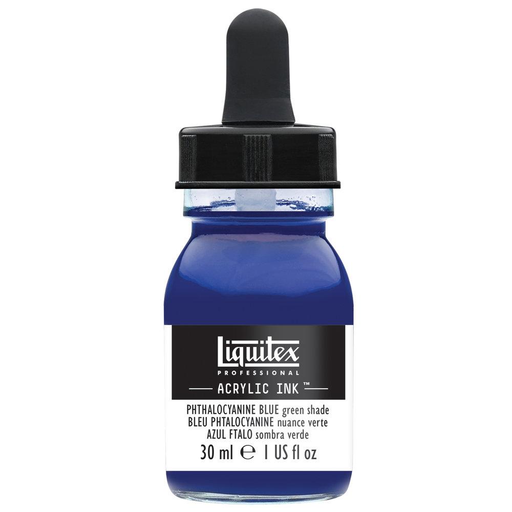 Чернила Liquitex Professional Ink 30 мл Phthalo Blue (Green shade) - фото 1 - id-p205024055