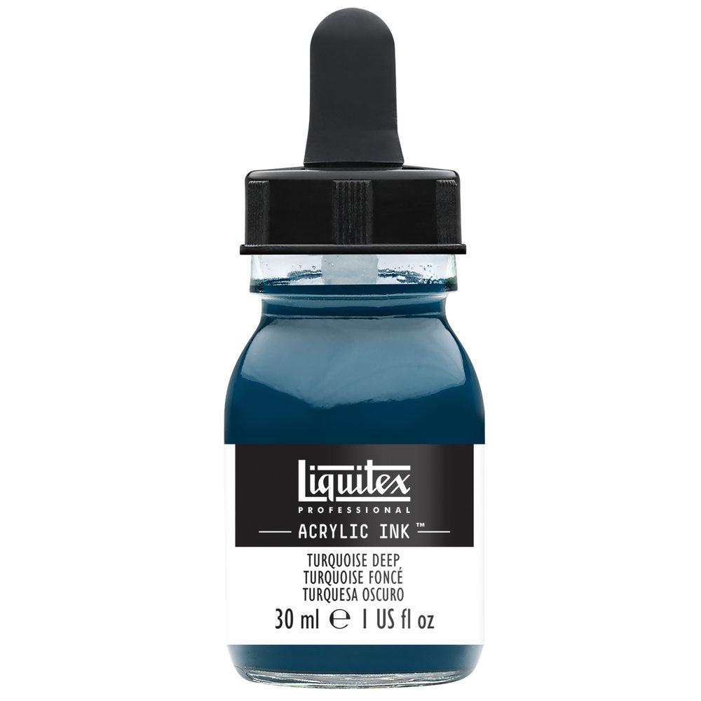 Чернила Liquitex Professional Ink 30 мл Turquoise Deep - фото 1 - id-p205024059